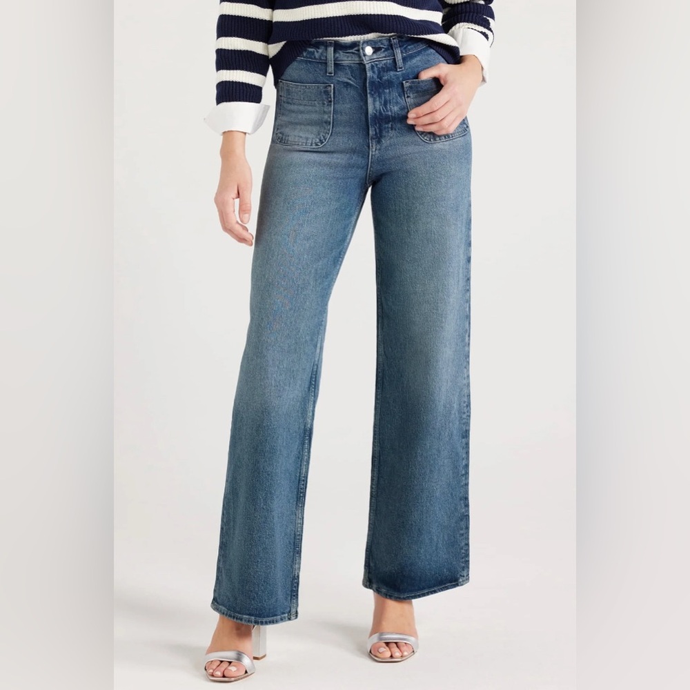 NWT Free assembly jeans size 14 wide leg
